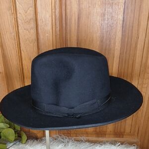 Classic Black Wide Brim Hat